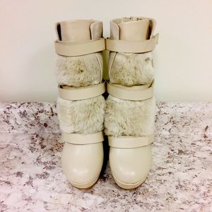 Juicy Couture faux fur/leather boots